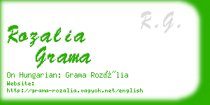 rozalia grama business card